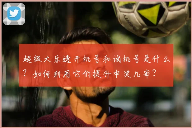 超级大乐透开机号和试机号是什么？如何利用它们提升中奖几率？
